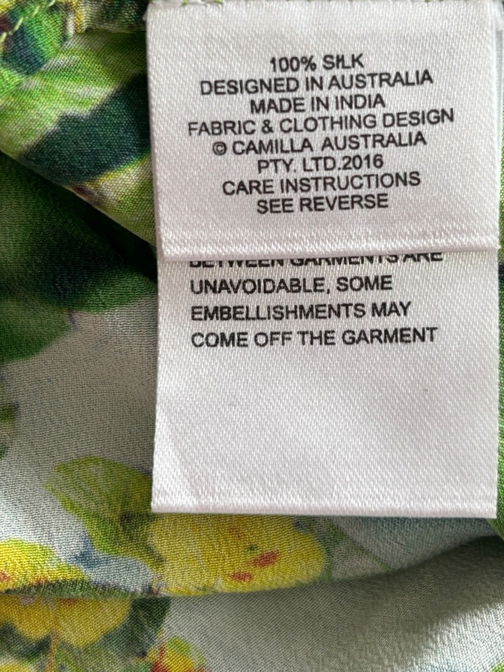 Camilla Tiered Gathered Dress in Exotic Hypnotic silk tropical floral crystal - Picture 13 of 15